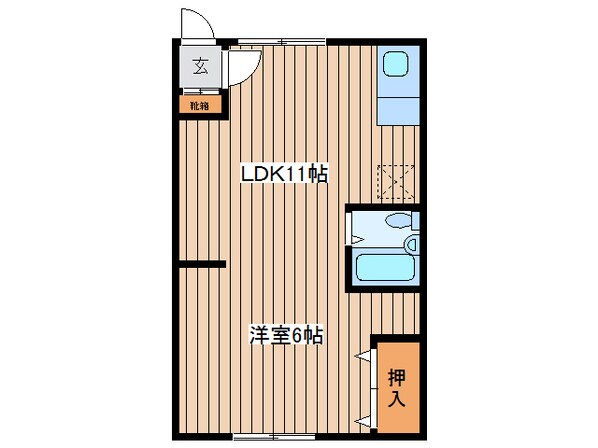 ハイム山崎の物件間取画像